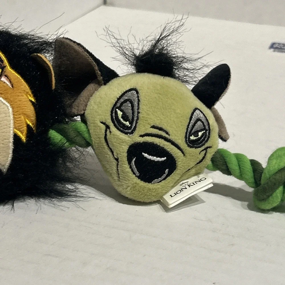 Fetch For Pets Disney Lion King Scar & Hyena Squeaking Rope Dog Toy D1